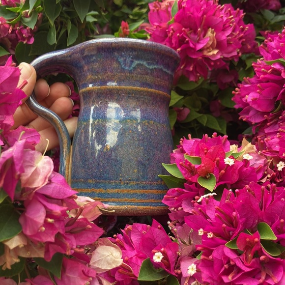 Mug studio pottery coffee tea handmade ceramic stoneware 13oz - Picture 10 of 15